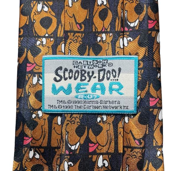 Briefly Stated Cartoon Network Scooby Doo Silk Necktie Tie Novelty Cartoon Dogs - Picture 4 of 7